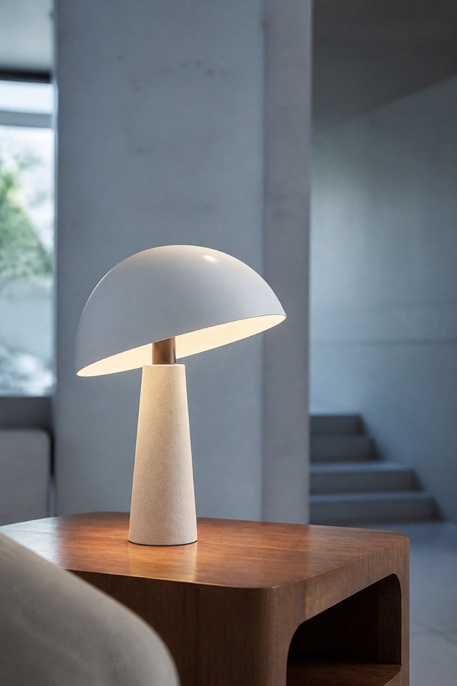 Tischlampe Bogen